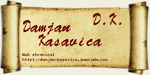 Damjan Kasavica vizit kartica